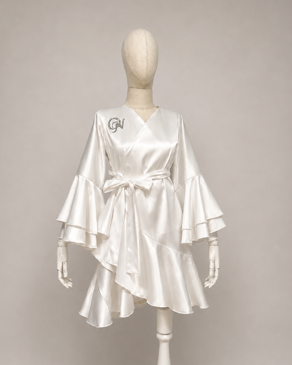 RUFFLE ROBE